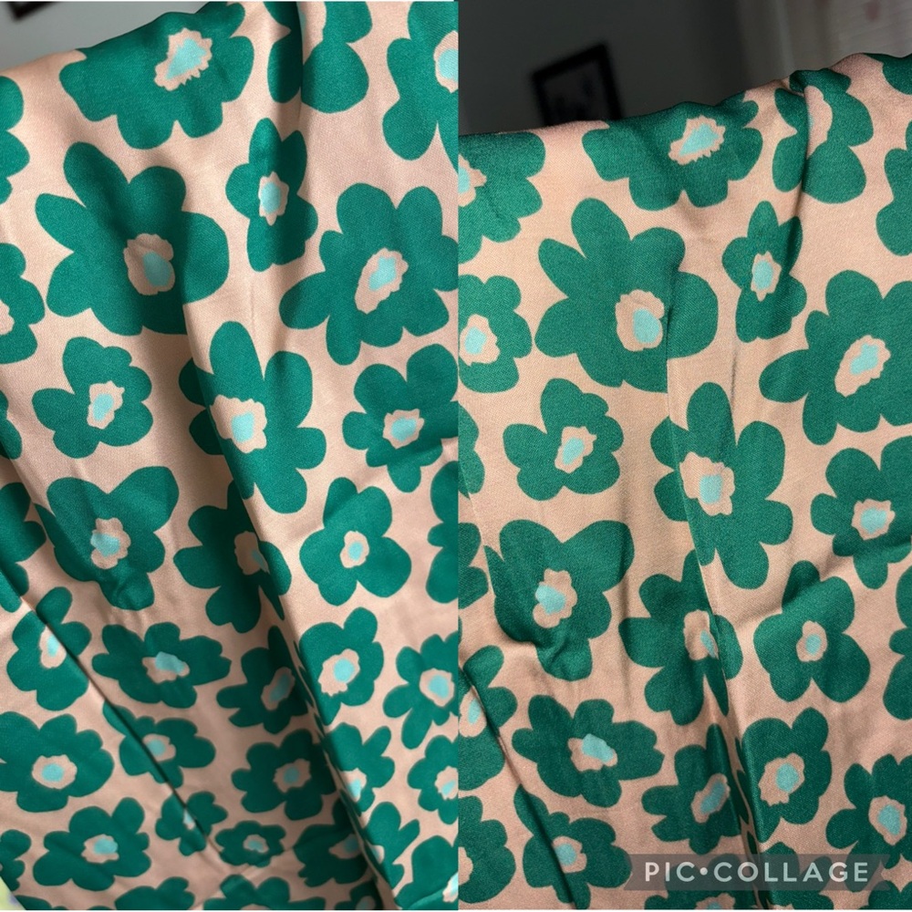 For Love & Lemons Green Floral Lincoln Midi Dress • Small - Picture 16 of 16